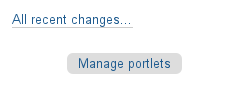 Portlet manage link